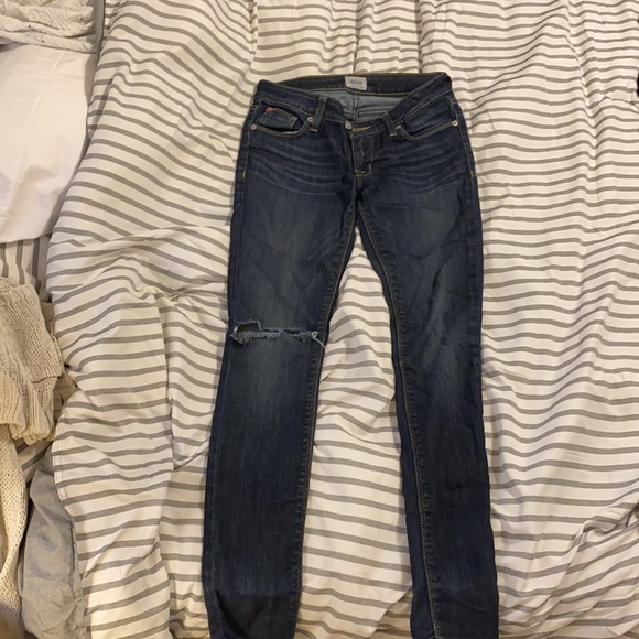 Hudson distressed skinny jeans - Picture 3 of 6
